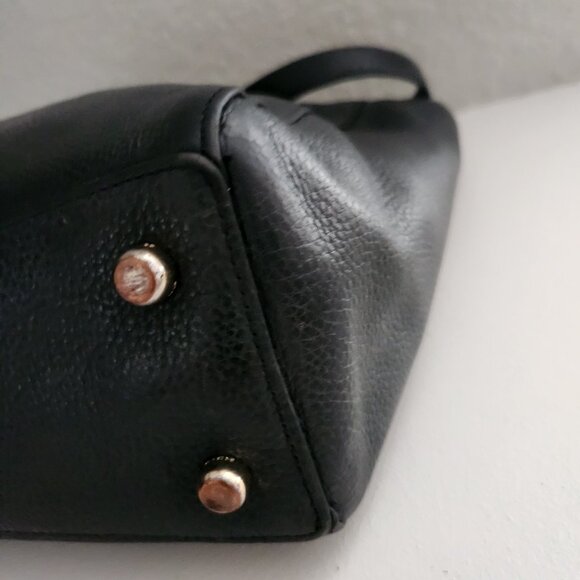 Euc Coach Marlie Black Leather Shoulder Bag Tote Purse - Picture 10 of 15